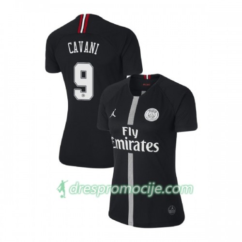 Paris Saint-Germain Dres Cavani 9 Jodan Crno Ženska Treći 2018/19 Kratkih Rukava Paris Saint-Germain Dres Cavani 9 Jodan Crno Ženska Treći 2018/19 Kratkih Rukava
